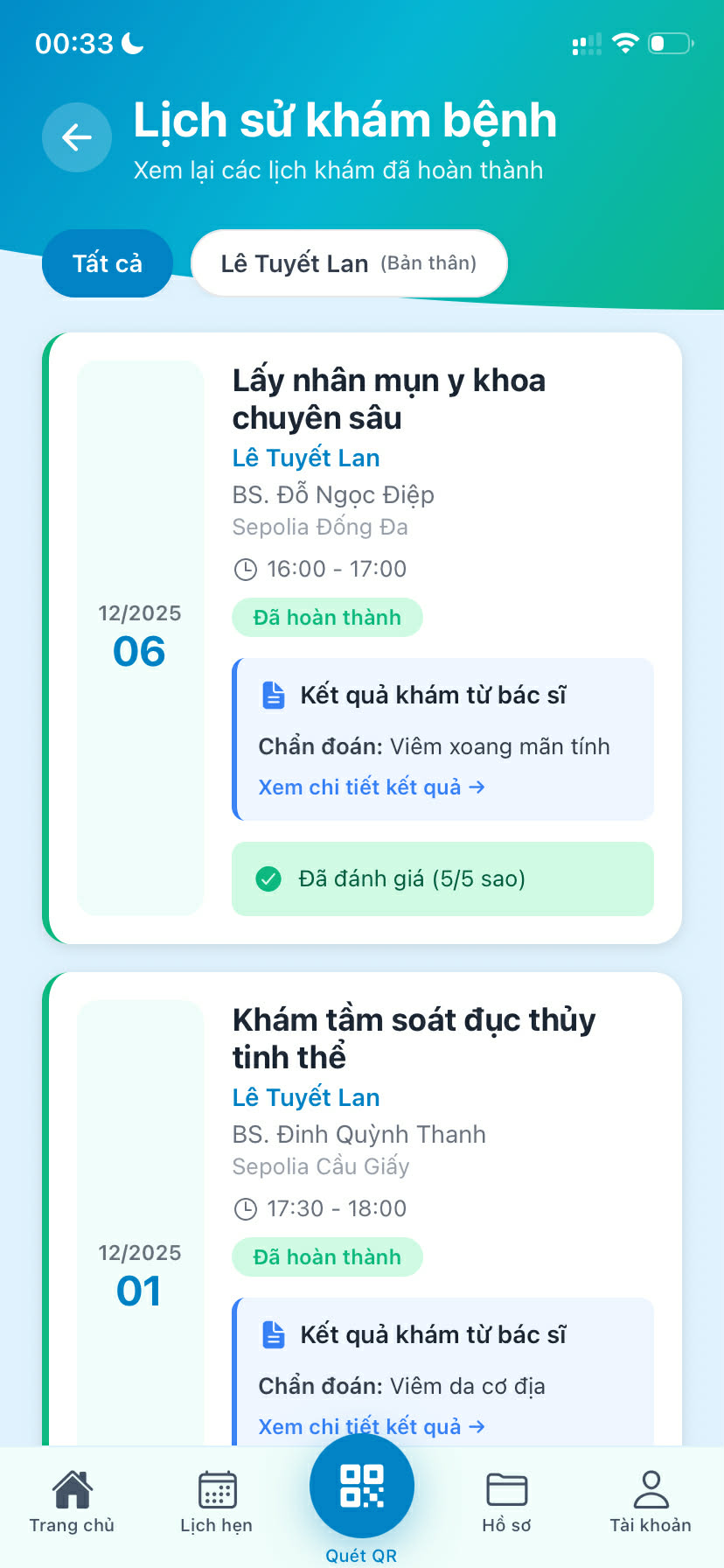 Đặt lịch